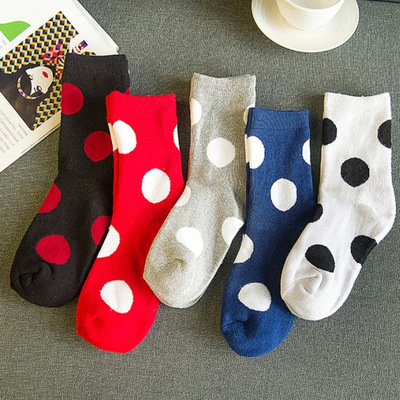 Dotted terry socks women